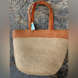Stylish Tan and Orange Women's Tote Bag